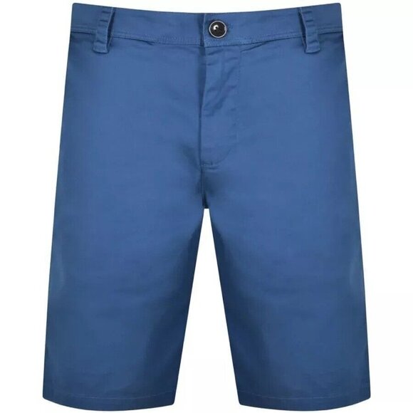 Armani Exchange Mens 10" Bermuda Shorts in Stretch Cotton Blend Blue 38 - Picture 3 of 7